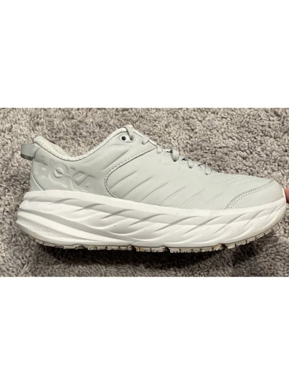 Hoka Bondi SR Women's Grey Running Shoes Sneakers Size 8.5 HMLR